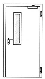 Противопожарные двери Hormann H16: Остекление Тип 1