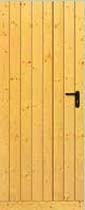 Боковая дверь к деревянныме подъемно-поворотным воротам Hormann Berry. Мотив 934