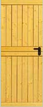Боковая дверь к деревянныме подъемно-поворотным воротам Hormann Berry. Мотив 937.