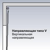 Направляющая типа V Вертикальная направляющая для секционных ворот Hormann