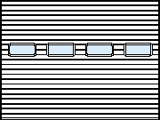 Конструкция секционных ворот Hormann STE 40 с  секционными окнами, тип А. 